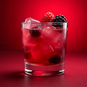Ginebra con kombucha de frutos rojos