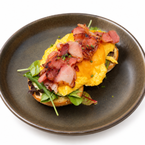 Scrambled & Ham Toast